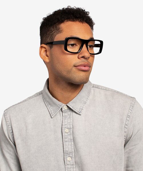 Sonny Black AcetateEyeglass Frames for Men from EyeBuyDirect