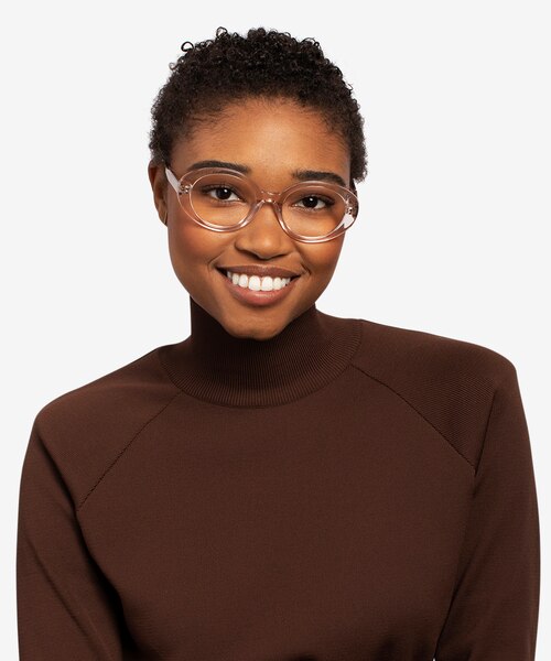 Bree Clear Beige AcetateEyeglass Frames for Women from EyeBuyDirect