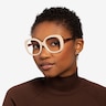 Tess Cream & Tortoise AcetateEyeglass Frames for Women from EyeBuyDirect