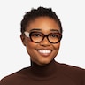 Dahlia Tortoise & Cream AcetateEyeglass Frames for Women from EyeBuyDirect