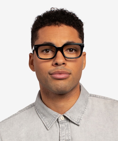 Kit Black AcetateEyeglass Frames for Men from EyeBuyDirect