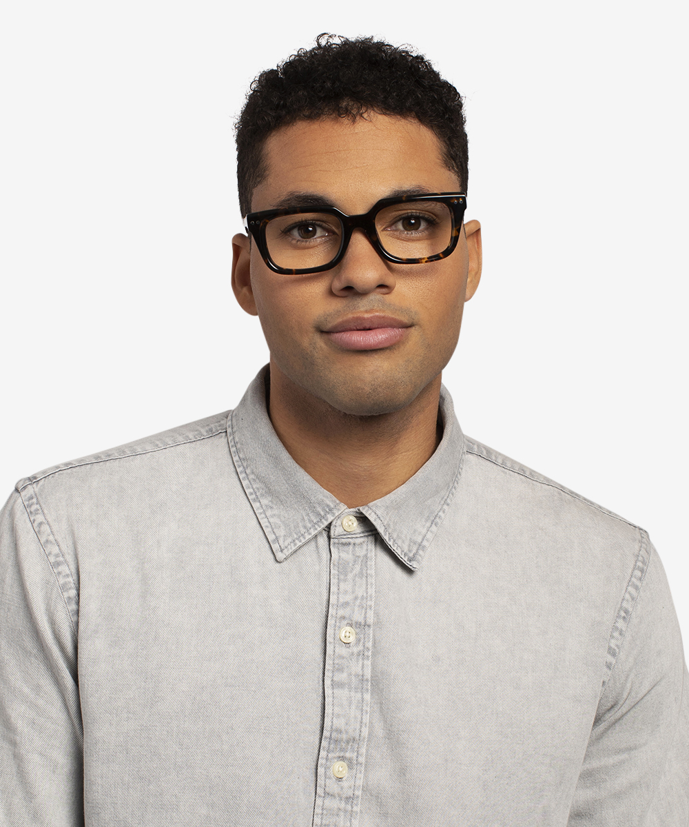 Kit Rectangle Dark Tortoise Glasses for Men | Eyebuydirect