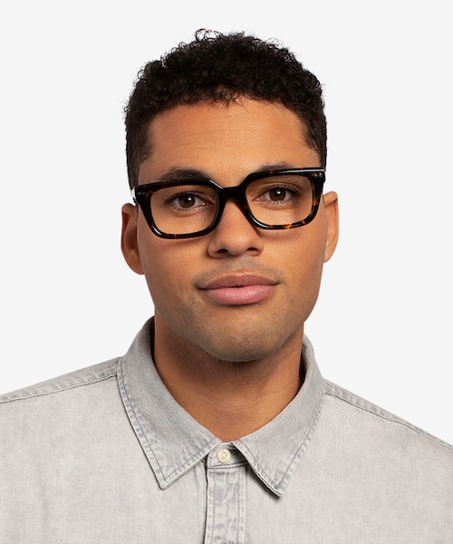 Kit Dark Tortoise AcetateEyeglass Frames for Men from EyeBuyDirect