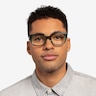 Kit Clear Green AcetateEyeglass Frames for Men from EyeBuyDirect