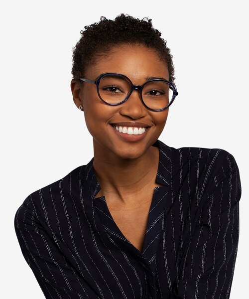 Pure Clear Blue AcétateMontures de lunettes de vue pour Femmes d'EyeBuyDirect