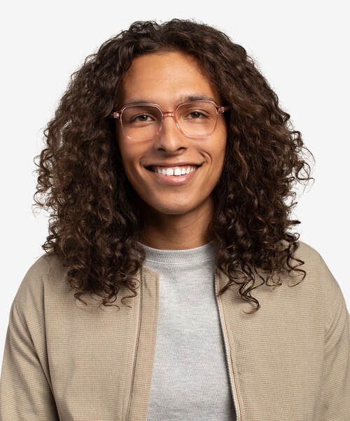 Bucolic Clear Pink AcetateEyeglass Frames for Men from EyeBuyDirect