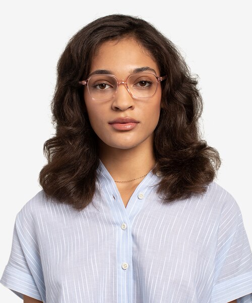 Bucolic Clear Pink AcetateEyeglass Frames for Women from EyeBuyDirect