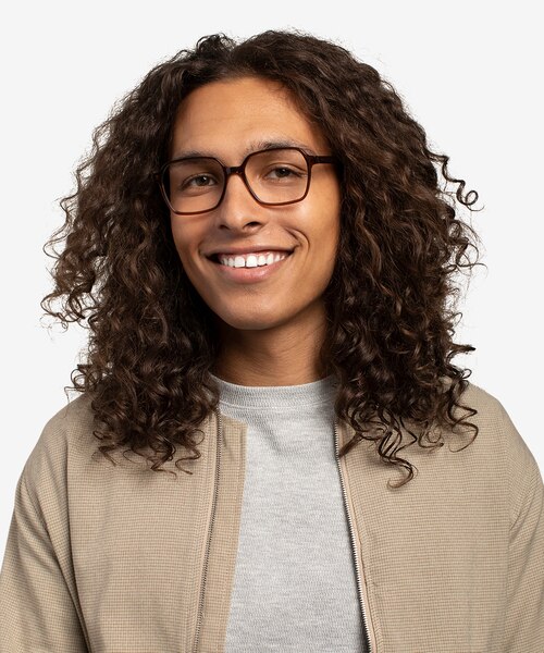 Bucolic Clear Brown AcetateEyeglass Frames for Men from EyeBuyDirect