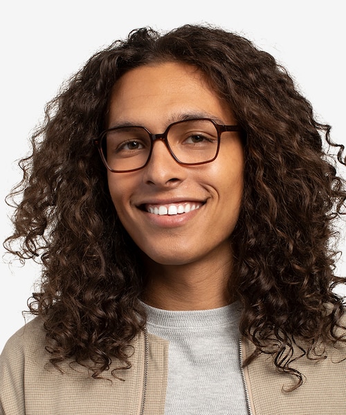 Bucolic Clear Brown Alternative MaterialsEyeglass Frames for Men from EyeBuyDirect