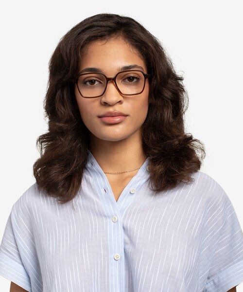 Bucolic Clear Brown AcetateEyeglass Frames for Women from EyeBuyDirect