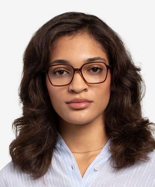 Bucolic Clear Brown Alternative MaterialsEyeglass Frames for Women from EyeBuyDirect