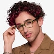 Bucolic Clear Green Alternative MaterialsEyeglass Frames for Men from EyeBuyDirect
