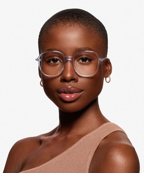 Natural Clear Blue AcetateEyeglass Frames for Women from EyeBuyDirect