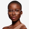 Natural Clear Blue AcetateEyeglass Frames for Women from EyeBuyDirect