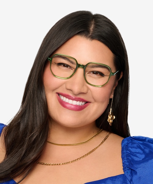 Natural Clear Green Alternative MaterialsEyeglass Frames for Women from EyeBuyDirect