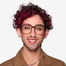 Ozone Clear Brown AcétateMontures de lunettes de vue pour Hommes d'EyeBuyDirect