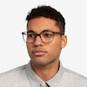 Conscious Clear Blue AcetateEyeglass Frames for Men from EyeBuyDirect