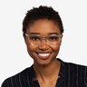 Felicity Clear Gold AcetateEyeglass Frames for Women from EyeBuyDirect