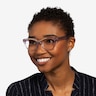 Arcady Clear Purple Gold AcetateEyeglass Frames for Women from EyeBuyDirect
