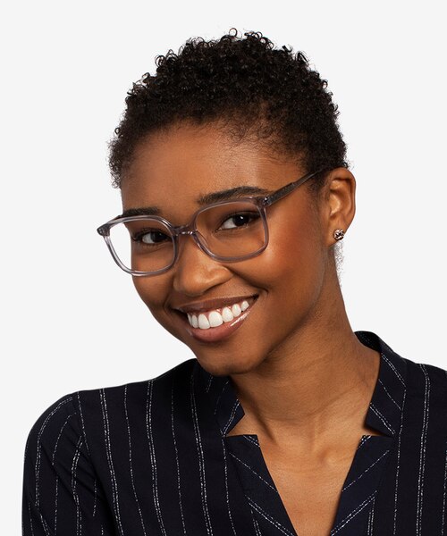 Orient Clear Gray AcetateEyeglass Frames for Women from EyeBuyDirect
