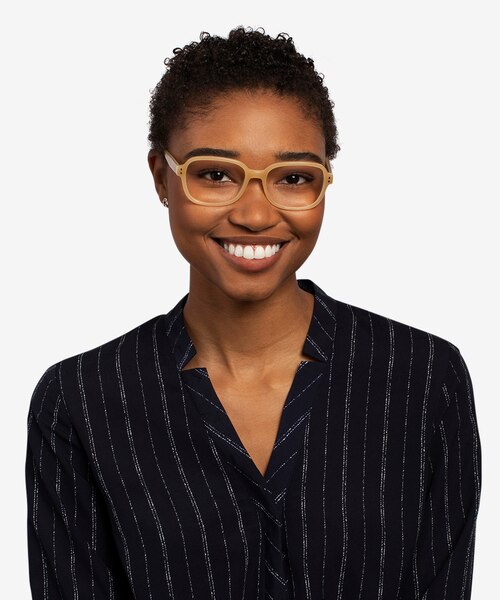 Patina Yellow AcetateEyeglass Frames for Women from EyeBuyDirect