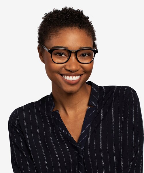 Casting Black Gold AcetateEyeglass Frames for Women from EyeBuyDirect