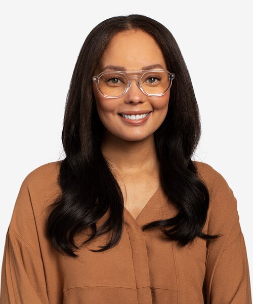 Stratum Clear AcetateEyeglass Frames for Women from EyeBuyDirect