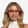 Glister Iridescent Red AcetateEyeglass Frames for Women from EyeBuyDirect