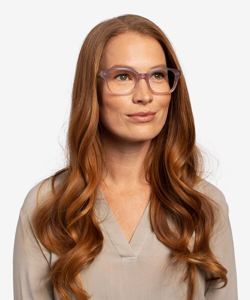 Neon Iridescent Purple AcetateEyeglass Frames for Women from EyeBuyDirect