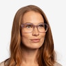 Neon Iridescent Purple AcetateEyeglass Frames for Women from EyeBuyDirect
