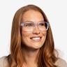 Neon Iridescent Clear AcétateMontures de lunettes de vue pour Femmes d'EyeBuyDirect