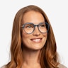 Original Iridescent Blue AcetateEyeglass Frames for Women from EyeBuyDirect