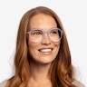 Original Iridescent Clear AcetateEyeglass Frames for Women from EyeBuyDirect