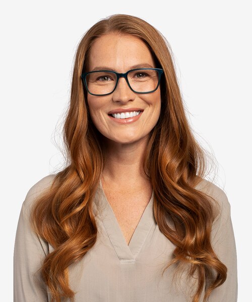 Prismatic Iridescent Green AcetateEyeglass Frames for Women from EyeBuyDirect
