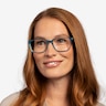 Prismatic Iridescent Blue AcetateEyeglass Frames for Women from EyeBuyDirect