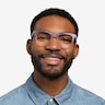 Kaleidoscope Iridescent Purple AcetateEyeglass Frames for Men from EyeBuyDirect