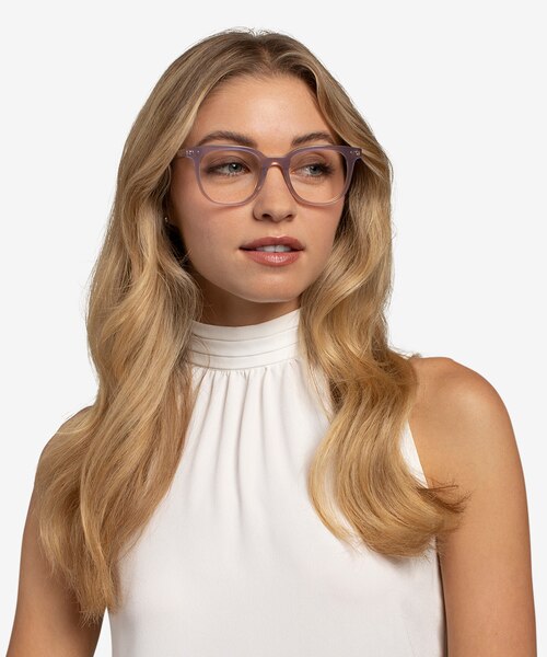 Kaleidoscope Iridescent Purple AcetateEyeglass Frames for Women from EyeBuyDirect