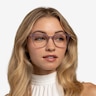 Kaleidoscope Iridescent Purple AcetateEyeglass Frames for Women from EyeBuyDirect