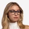 Kaleidoscope Iridescent Dark Green AcetateEyeglass Frames for Women from EyeBuyDirect