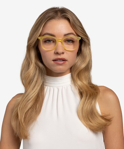 Kaleidoscope Iridescent Yellow AcetateEyeglass Frames for Women from EyeBuyDirect