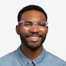 Kaleidoscope Iridescent Clear AcetateEyeglass Frames for Men from EyeBuyDirect