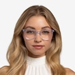 Kaleidoscope Iridescent Clear AcetateEyeglass Frames for Women from EyeBuyDirect