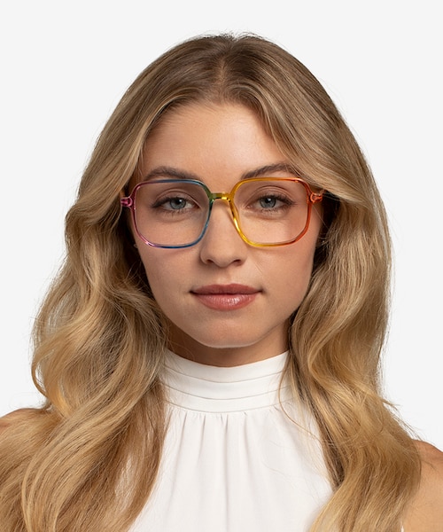 Bright Rainbow PlasticEyeglass Frames for Women from EyeBuyDirect