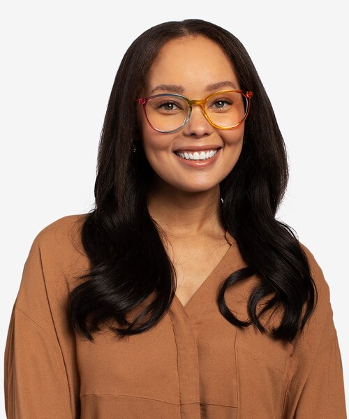 Joyful Rainbow PlasticEyeglass Frames for Women from EyeBuyDirect