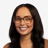 Peony Clear Brown AcetateEyeglass Frames for Women from EyeBuyDirect