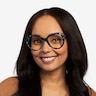Peony Blue Tortoise AcetateEyeglass Frames for Women from EyeBuyDirect