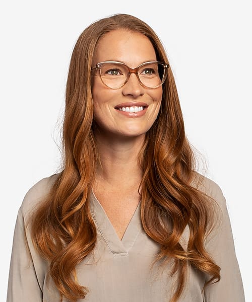 Clear Brown Destin - Acetate Eyeglasses Clear Brown Destin - Acetate Eyeglasses