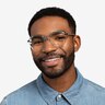 Niagara Clear Blue AcetateEyeglass Frames for Men from EyeBuyDirect
