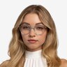 Niagara Clear Blue AcetateEyeglass Frames for Women from EyeBuyDirect