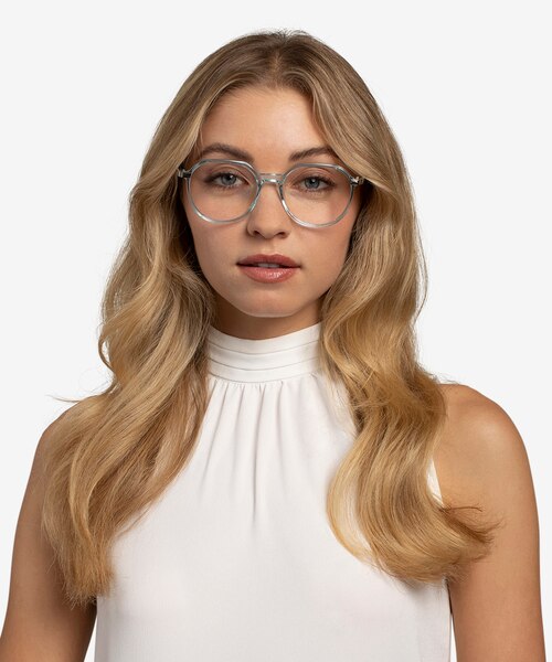 Niagara Clear Green AcetateEyeglass Frames for Women from EyeBuyDirect
